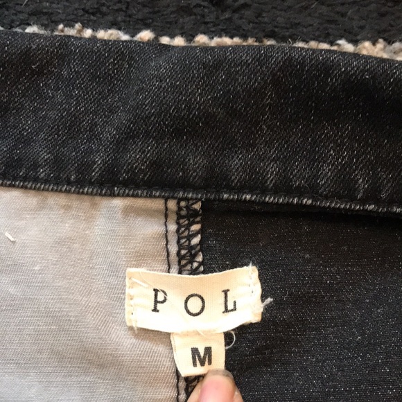 🐲💙 Anthropologie Pol Distressed Button Shacket Jacket - Picture 2 of 12